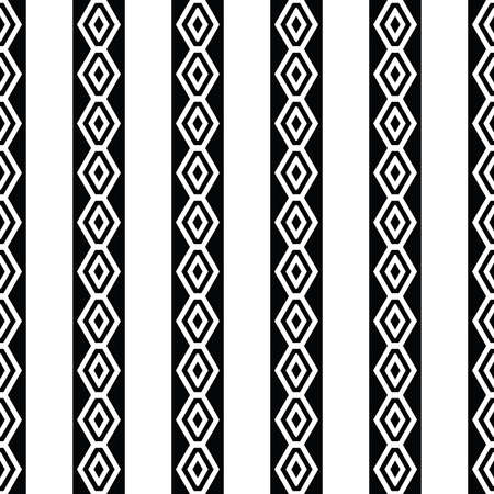 Vector seamless pattern texture background with geometric shapes, colored in black and white colors.のイラスト素材