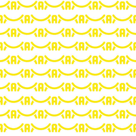 Vector seamless pattern texture background with geometric shapes, colored in yellow and white colors.のイラスト素材