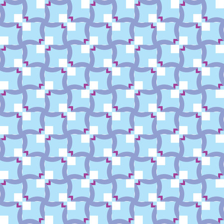 Vector seamless pattern texture background with geometric shapes, colored in violet, blue and white...