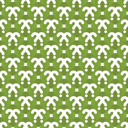 Vector seamless pattern texture background with geometric shapes, gradient colored in green and white colors.のイラスト素材