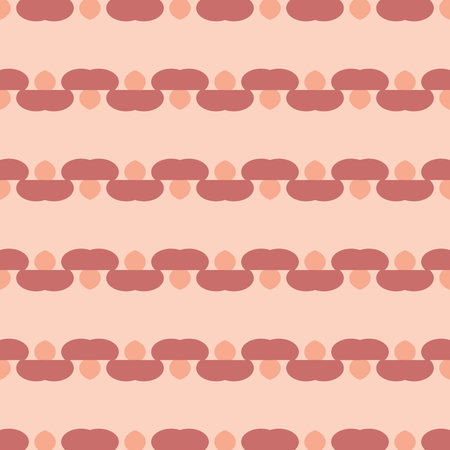 Vector seamless pattern texture background with geometric shapes, colored in orange and red colors.
