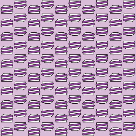Vector seamless pattern texture background with geometric shapes, colored in purple, violet, white and black colors.のイラスト素材