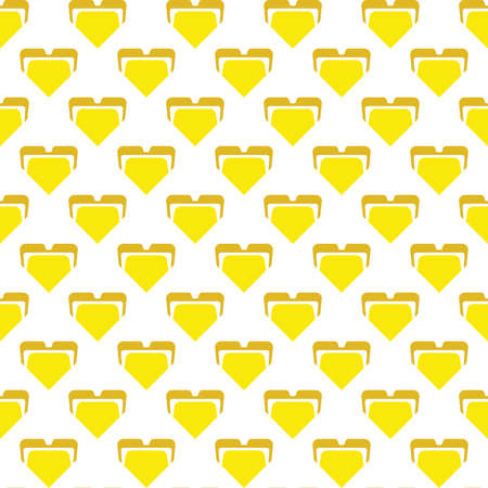 Vector seamless pattern texture background with geometric shapes, colored in yellow and white colors.のイラスト素材