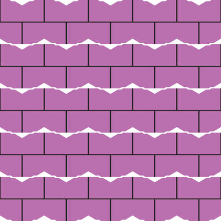 Vector seamless pattern texture background with geometric shapes, colored in violet, black and white colors.のイラスト素材
