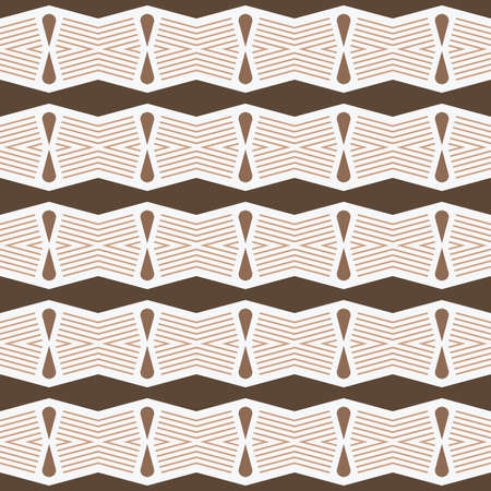 Vector seamless pattern texture background with geometric shapes, colored in brown colors.のイラスト素材