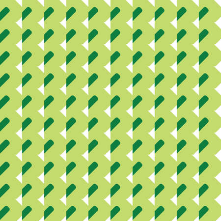 Vector seamless pattern texture background with geometric shapes, colored in green and white colors.のイラスト素材