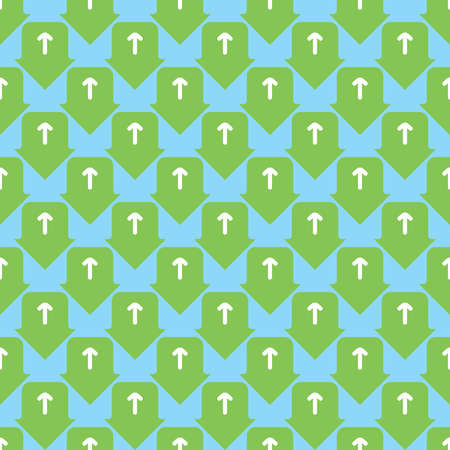 Vector seamless pattern texture background with geometric shapes, colored in green, blue and white colors.のイラスト素材