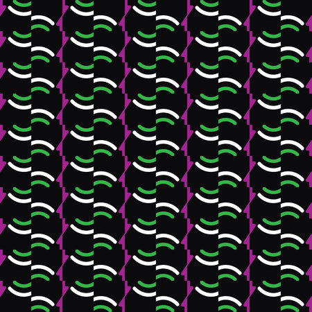 Vector seamless pattern texture background with geometric shapes, colored in dark purple, violet,...