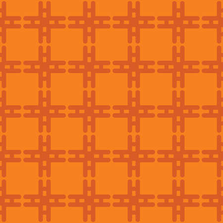 Vector seamless pattern texture background with geometric shapes, colored in orange colors.のイラスト素材