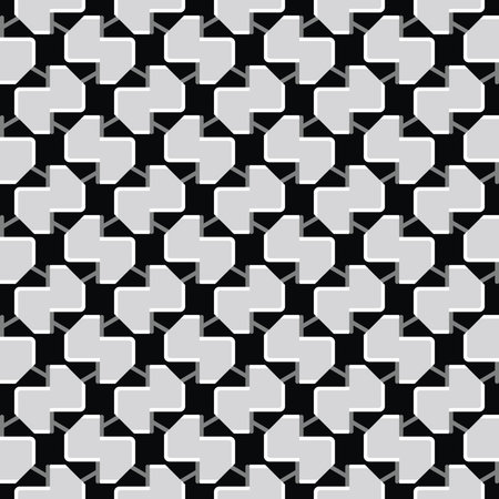 Vector seamless pattern texture background with geometric shapes in black, grey and white colors.