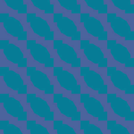 Vector seamless pattern texture background with geometric shapes, colored in blue colors.のイラスト素材