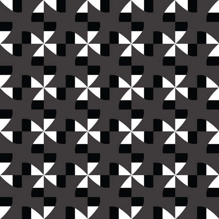 Vector seamless pattern texture background with geometric shapes in black, grey and white colors.のイラスト素材
