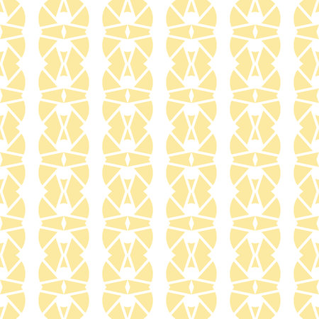 Vector seamless pattern texture background with geometric shapes, colored in yellow and white colors.のイラスト素材