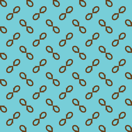 Vector seamless pattern texture background with geometric shapes, colored in blue and brown colors.