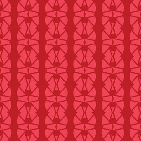 Vector seamless pattern texture background with geometric shapes, colored in red colors.のイラスト素材