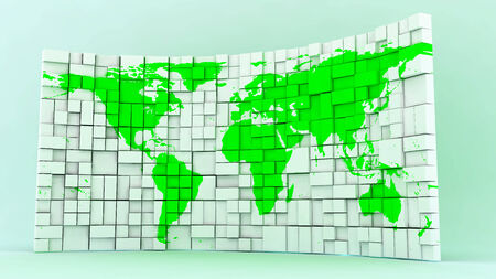 World block map panelの写真素材
