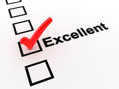 Check excellentの写真素材