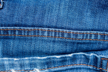 Blue denim jeans texture as background