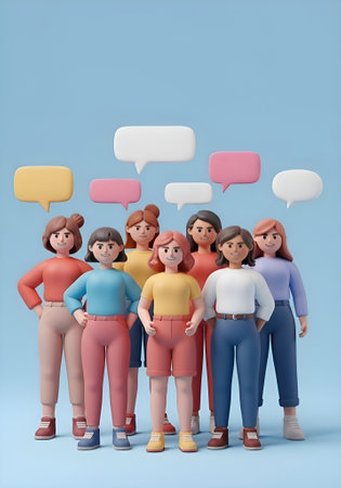 This inspiring image symbolizes female empowerment, gender equality, and the global movement for women's rights, equality on International Womenâs Day.の写真素材