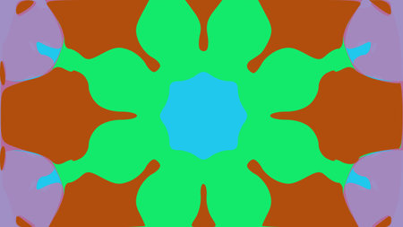 floral pattern background. Simple ornament shapes