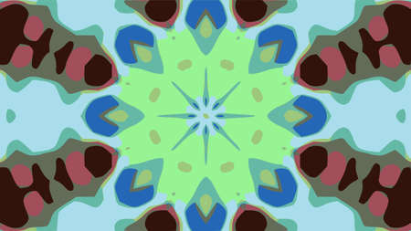 nature pattern background with simple flower shapes