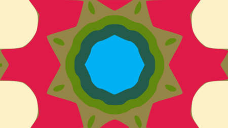 nature pattern background with simple flower shapes