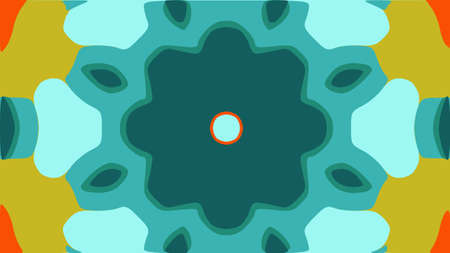 nature pattern background with simple flower shapes