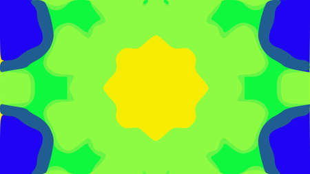nature pattern background with simple flower shapesの写真素材