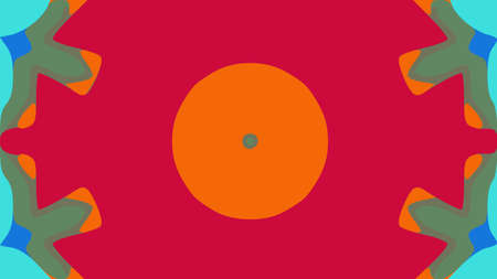 nature pattern background with simple flower shapesの写真素材