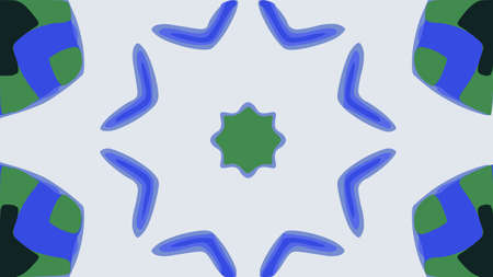 nature pattern background with simple flower shapes