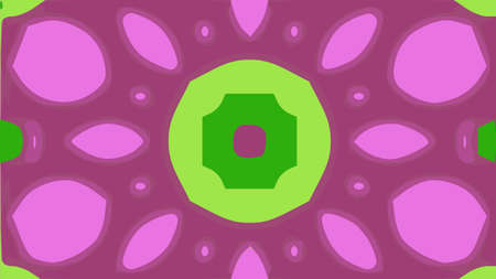 nature pattern background with simple flower shapes