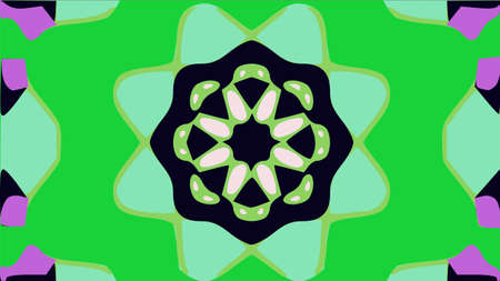 nature pattern background with simple flower shapesの写真素材
