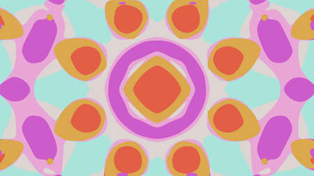 nature pattern background with simple flower shapes