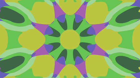 nature pattern background with simple flower shapes