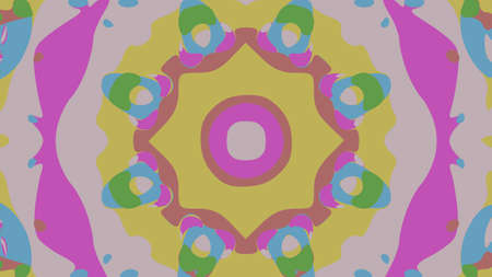 nature pattern background with simple flower shapes
