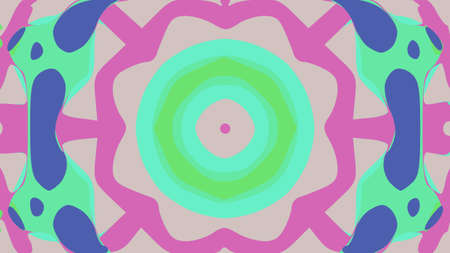 nature pattern background with simple flower shapes