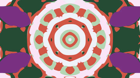 nature pattern background with simple flower shapes