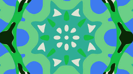 nature pattern background with simple flower shapes