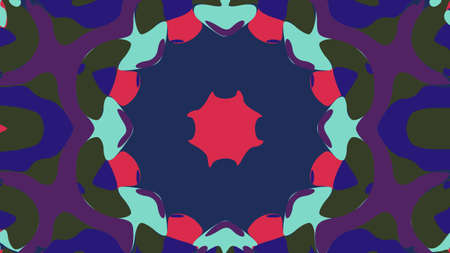 nature pattern background with simple flower shapes