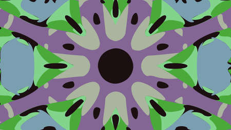 nature pattern background with simple flower shapes