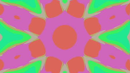 nature pattern background with simple flower shapes