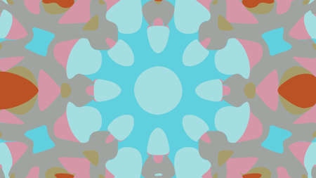 nature pattern background with simple flower shapes