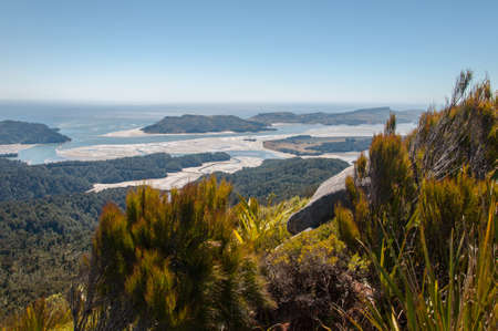 Knuckle Hill, Whanganui Inlet near Collingwood, New Zealandの写真素材