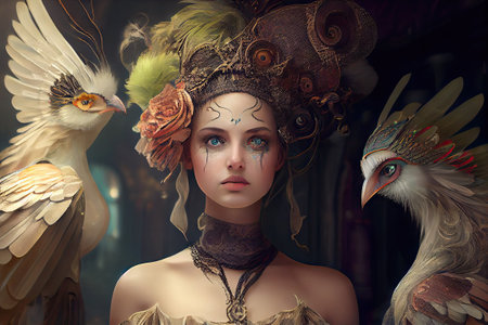"Revelry of the Faeries" is a magical collection of vibrant and whimsical portraits from playful, mischievous sprites to celestial beings of light all at in a carnival world.の素材