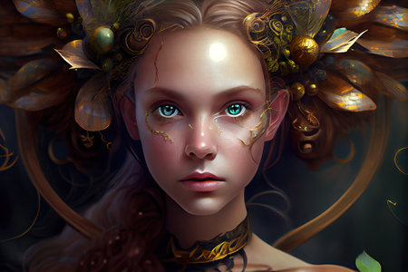 "Revelry of the Faeries" is a magical collection of vibrant and whimsical portraits from playful, mischievous sprites to celestial beings of light all at in a carnival world.の素材