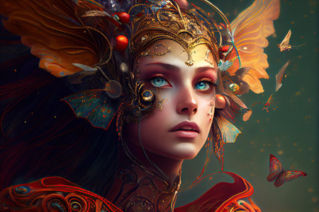 "Revelry of the Faeries" is a magical collection of vibrant and whimsical portraits from playful, mischievous sprites to celestial beings of light all at in a carnival world.の素材