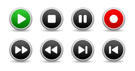 Sound controls, buttonsのイラスト素材