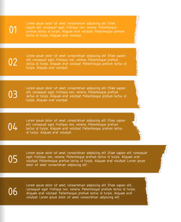 Orange labels, orange stripes with place for your textのイラスト素材