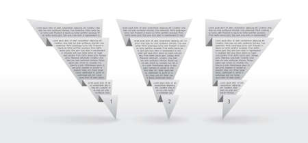 Set paper labels with place for your textのイラスト素材