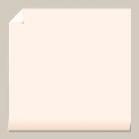Blank page of paper  in the shape of a square, vector template, vector backgroundのイラスト素材
